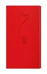 Týdenní diář 2026 Jakub Vivella s ražbou kapesní červená Srdce