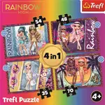 Puzzle Rainbow High Módní panenky 4v1
