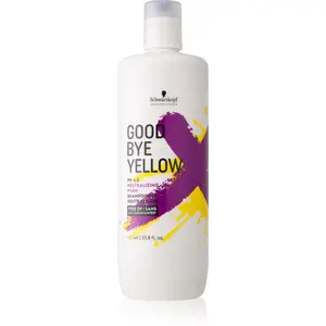 Schwarzkopf Professional Goodbye  Yellow šampón neutralizujúci žlté tóny pre farbené a melírované vlasy 1000 ml