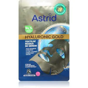 Astrid Hyaluronic Gold textilná maska pre okamžité spevnenie a vyhladenie pleti 1 ks