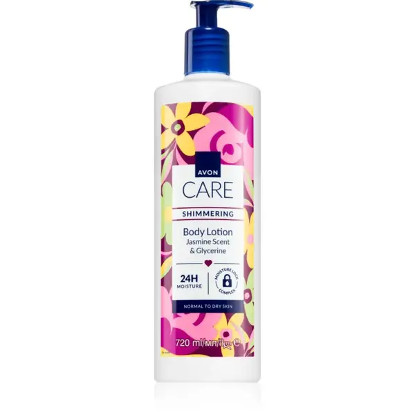 Avon Care Jasmine Scent & Glycerine trblietavé mlieko pre normálnu a suchú pokožku 720 ml
