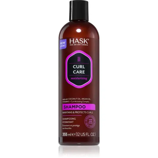 HASK Curl Care hydratačný šampón pre vlnité a kučeravé vlasy 355 ml