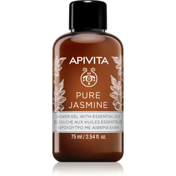 Apivita Pure Jasmine Shower Gel hydratačný sprchový gél s esenciálnymi olejmi 75 ml