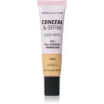 Revolution Conceal & Define zmatňujúci make-up odtieň F8.5NW 23 ml