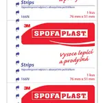 SPOFAPLAST 3M 166N Hypoalergénna náplasť 76x51mm, 3 ks