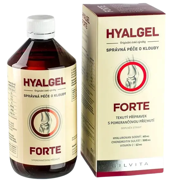 SILVITA HYALGEL FORTE sirup s príchuťou pomaranča 500 ml