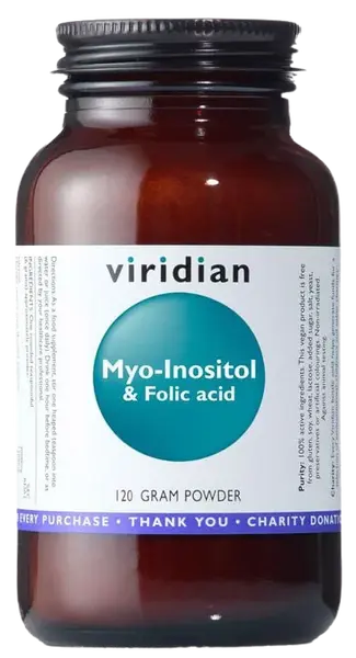 VIRIDIAN Myo-Inositol & Folic Acid 120 g