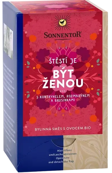 SONNENTOR Bio bylinná zmes s ovocím Byť ženou vrecúška 18 x 1.7 g