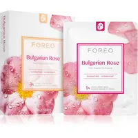 FOREO Farm to Face Sheet Mask Bulgarian Rose hydratačná plátienková maska 3x20 ml