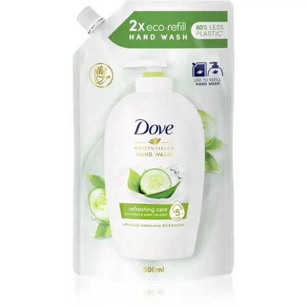 Dove Refreshing Care tekuté mydlo náhradná náplň 500 ml