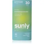 Attitude Sunly Unscented minerálny krém na opaľovanie v tyčinke SPF 30 60 g