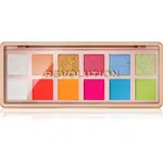 Revolution The Icon Palette paletka očných tieňov odtieň The Vibrant Icon Brights Palette 12x0.7 g