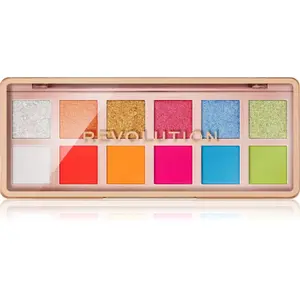 Revolution The Icon Palette paletka očných tieňov odtieň The Vibrant Icon Brights Palette 12x0.7 g