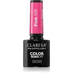 Claresa SoakOff UV/LED Color Sunny Garden gélový lak na nechty odtieň Pink 519 5 g