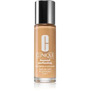 Clinique Beyond Perfecting™ Foundation + Concealer make-up a korektor 2 v 1 odtieň CN 58 Honey 30 ml