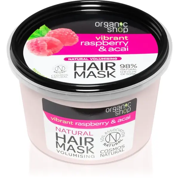 Organic Shop Vibrant Raspberry & Acai vyživujúca maska na vlasy 250 ml