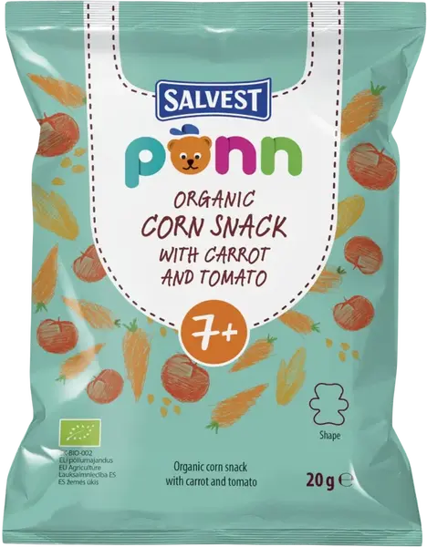 SALVEST Põnn BIO Paradajkové chrumky, 1 x 20 g