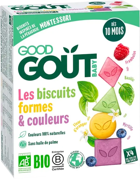 GOOD GOÛT BIO Sušienky farby & tvary 80 g