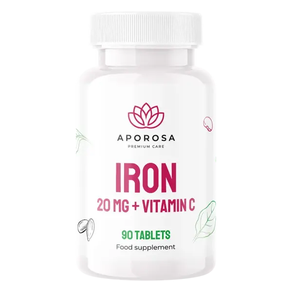 APOROSA Železo 20 mg a vitamín C 90 tabliet