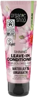 ORGANIC SHOP Rozjasňujúci bezoplachový kondicionér pre farbené vlasy Lekno a amarant 75 ml