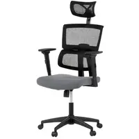 Carryhome OTOČNÁ ŽIDLE, síťovina, mikrovlákno, šedá