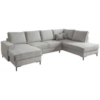 MID.YOU SEDACÍ SOUPRAVA, textil, barvy stříbra