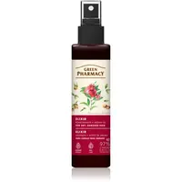 Green Pharmacy Argan Oil & Pomegranate Elixir bezoplachový elixír pro poškozené a křehké vlasy 150 ml