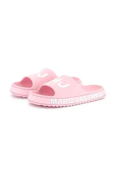 Dětské pantofle Marc Jacobs růžová barva, W60529