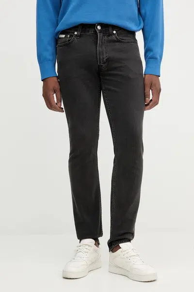 Džíny Calvin Klein Jeans pánské, černá barva, LV04RB738G