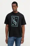 Bavlněné tričko Calvin Klein Jeans pánské, černá barva, s potiskem, LV04RC836G