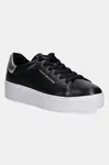 Kožené tenisky Tommy Hilfiger ESSENTIAL PLATFORM COURT SNEAKER