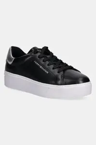 Kožené tenisky Tommy Hilfiger ESSENTIAL PLATFORM COURT SNEAKER