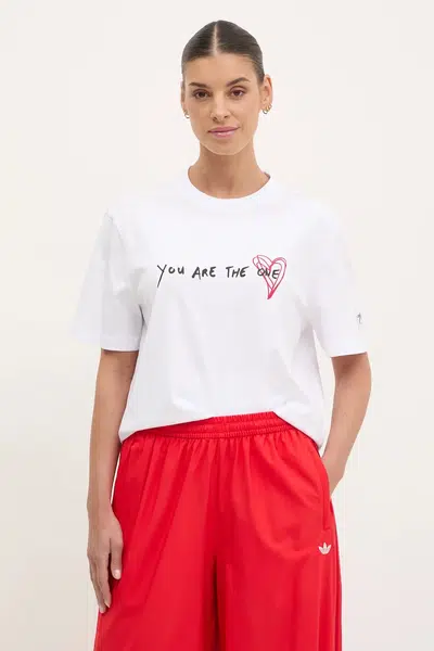 Bavlněné tričko EA7 Emporio Armani bílá barva, AF13243.7X000032