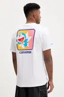 Bavlněné tričko Converse X DORAEMON GRAPHIC bílá barva, s potiskem, 10028893.A01