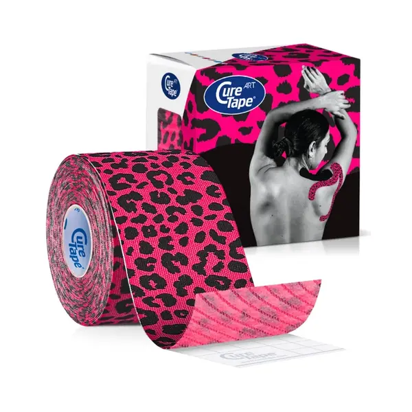 CureTape Art 5 cm x 5 m kineziologický tejp Leopard