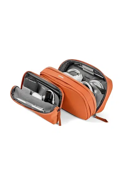 Cestovní organizér Orbitkey Tech Pouch 23 x 14 x 8 cm oranžová barva