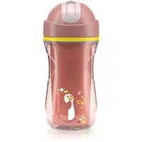 Chicco Sport Cup 14m+ hrnek s brčkem Pink 266 ml