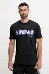 Tréninkové tričko adidas Performance PRIDE pánské, černá barva, JL7620