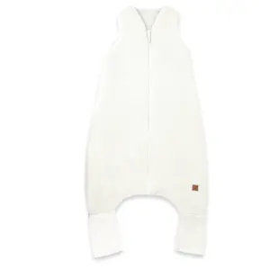 Baby Nellys Mušelínový spací vak se zahrnovacími nohavičkami - smetanový, vel. S