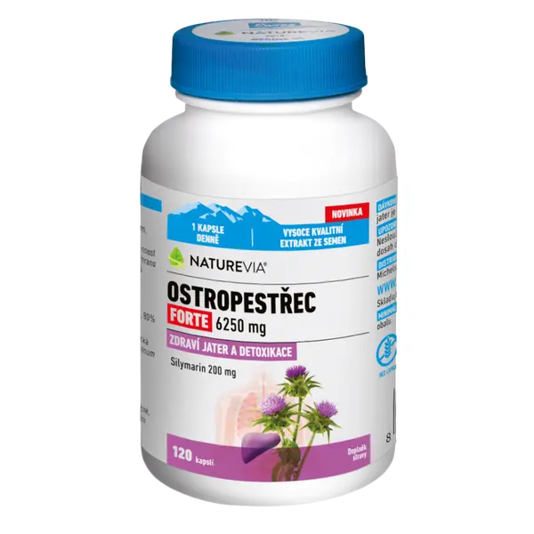 NATUREVIA Ostropestřec forte 120 kapslí