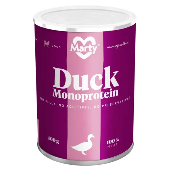 MARTY Konzerva pro psy Monoprotein kachní 400 g