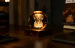 Křišťálová lampička Amber Crystal Companion, více variant - Gingko Varianta: jezevčík