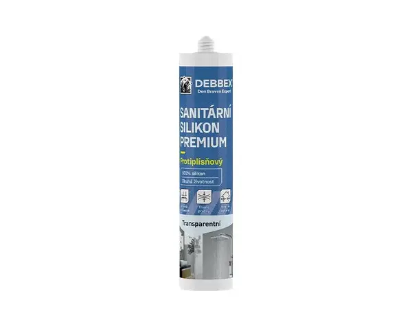 Silikon sanitární DEBBEX PREMIUM transparentní 280ml