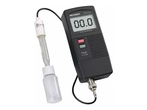 pH metr VOLTCRAFT PH-212 sada pro analýzu půdy, 0-13 pH