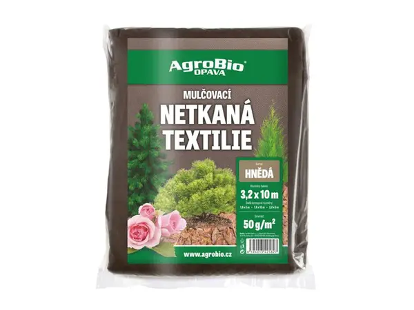 Netkaná textílie AGROBIO 3,2x10m hnědá