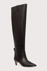MICHAEL Michael Kors  kozačky nad kolena dámské kožené Daniela Kitten Boot