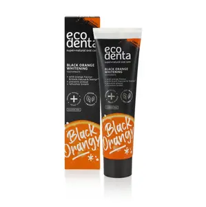 ECODENTA Černá bělicí zubní pasta s pomerančovou příchutí 100 ml