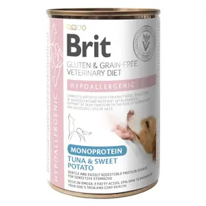 BRIT Veterinary Diet GF Mono Protein Hypoallergenic Tuna pro psy 400 g