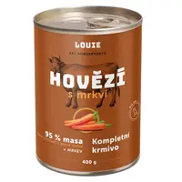 LOUIE Konzerva pro psy hovězí s mrkví 400 g