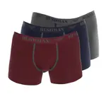 Bushman trenýrky Edward 3Pack tmavě šedé/navy/červené S